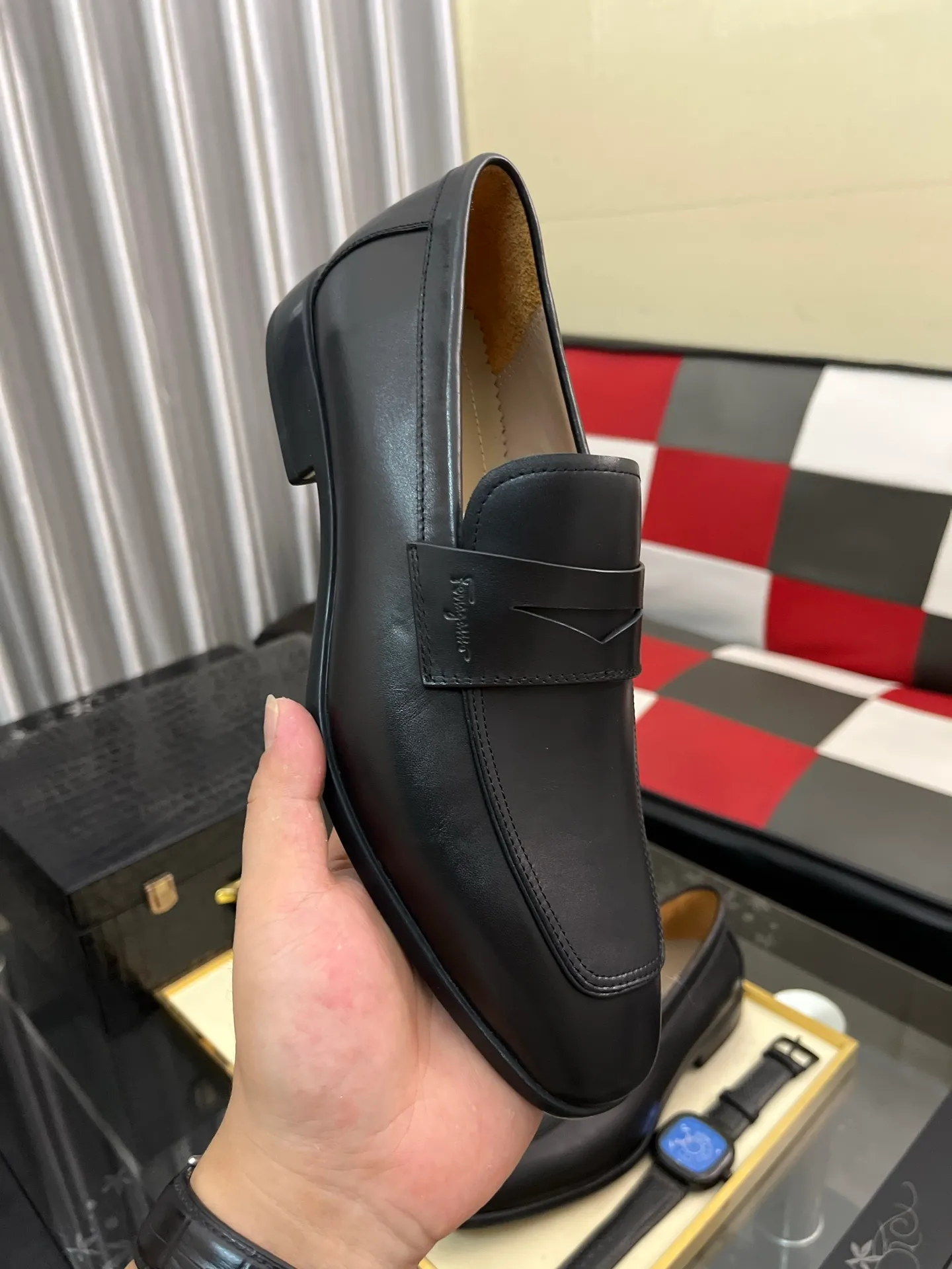 Men's shoes 💰600⌚️⌚️[Salvatore Ferragamo] Ferragamo business leather shoes, 1:1 top purchasing quality, imported selected original calfskin for the uppers, imported original soft water-dyed cowhide for the inner feet, imported original customized Italian handmade lightweight foam outsole, size: 39-44 5️⃣ options available